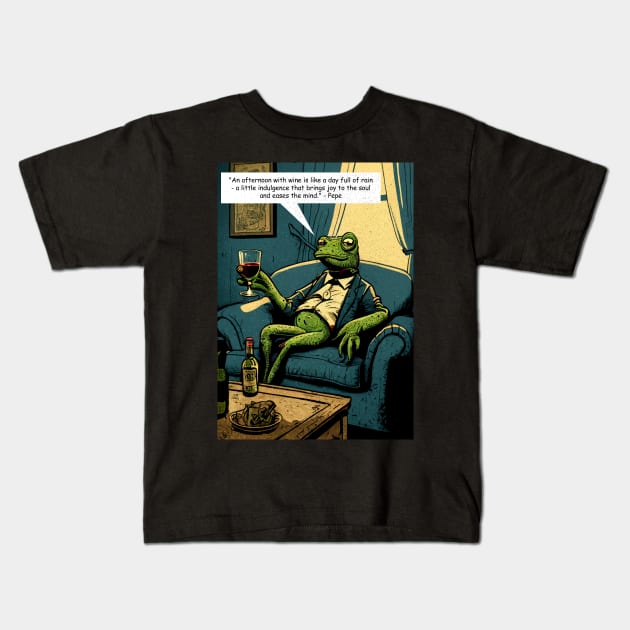 PEPE CHILL Kids T-Shirt by Nasitama